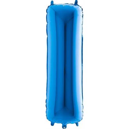 Nafukovací balónek písmeno I modré 102 cm