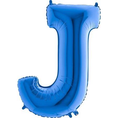 Nafukovací balónek písmeno J modré 102 cm