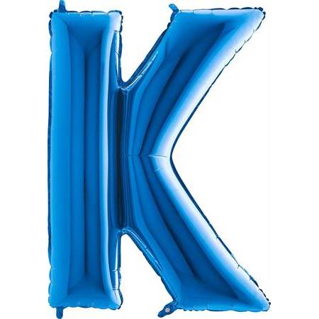 Nafukovací balónek písmeno K modré 102 cm