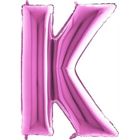 Nafukovací balónek písmeno K růžové 102 cm