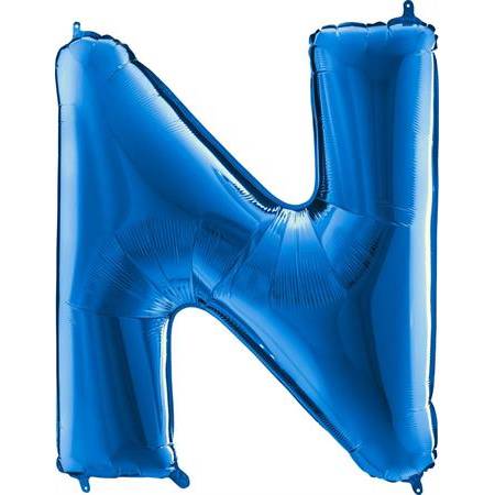Nafukovací balónek písmeno N modré 102 cm