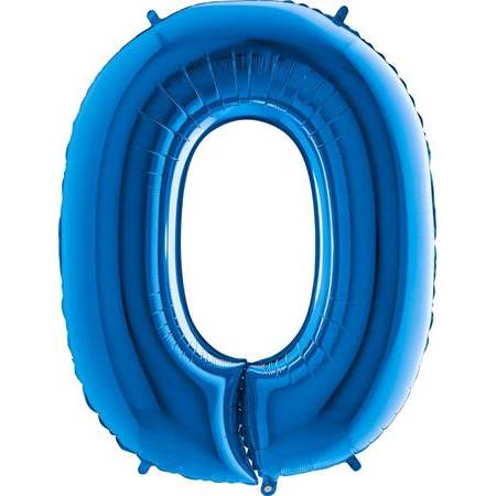 Nafukovací balónek písmeno O modré 102 cm