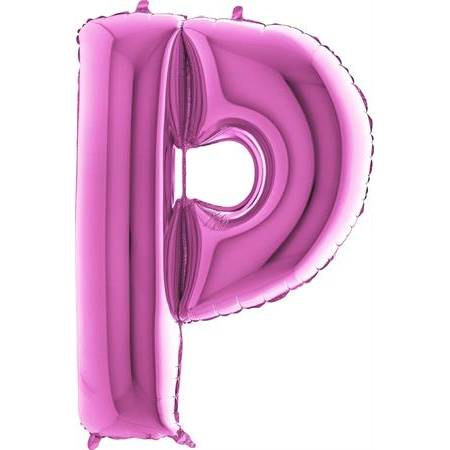 Nafukovací balónek písmeno P růžové 102 cm