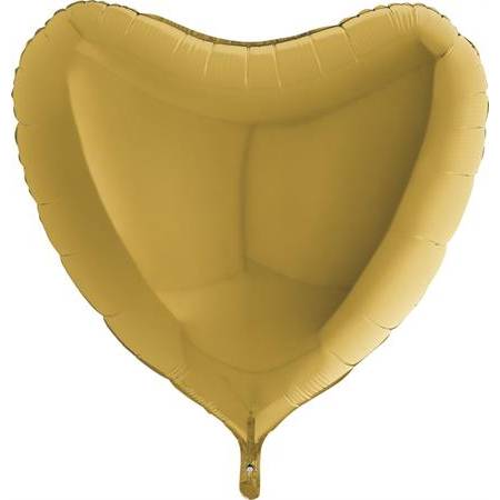 Nafukovací balónek zlaté srdce 91 cm