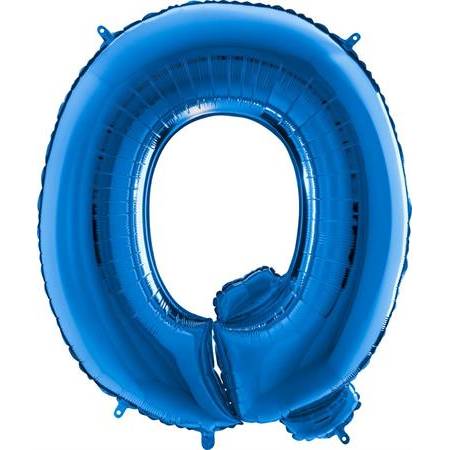 Nafukovací balónek písmeno Q modré 102 cm