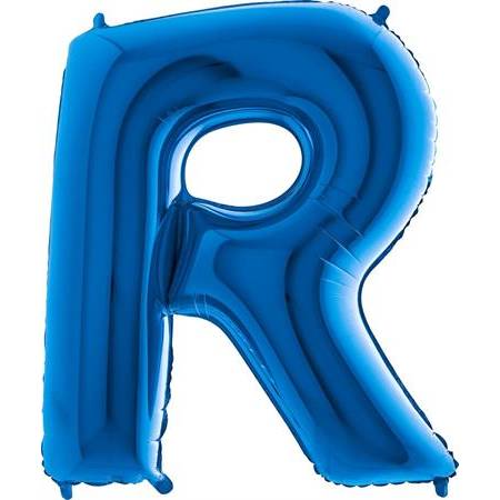 Nafukovací balónek písmeno R modré 102 cm