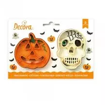 Lebka a dýně plastové vykrajovátko set 2 ks