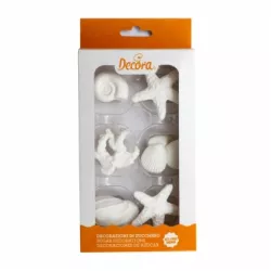 Cukrová dekorace na dort moře 6ks