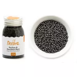 100 g malé cukrové perličky černé