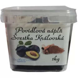 Povidlová náplň ŠVESTKA Královská+skořice/rum 1kg