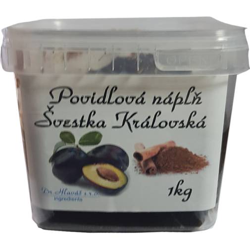 Povidlová náplň ŠVESTKA Královská+skořice/rum 1kg