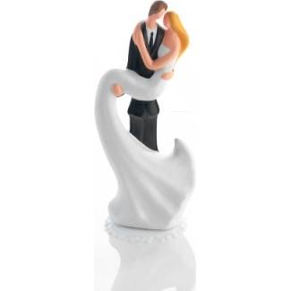 Svatební figurka na dort 1ks porcelánová Modern 208mm