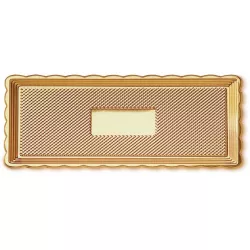Podložka pod dort, roládu 15x40 Zlatá