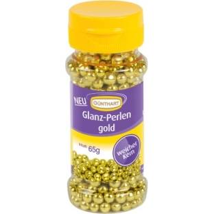 Cukrové perly na zdobení zlaté 65g