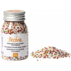 Cukrové zdobení mini perličky 1,5mm barevné 100g