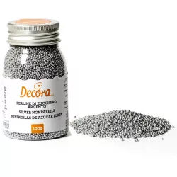 Cukrové zdobení mini perličky 1,5mm stříbrné 100g