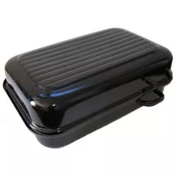 Oboustranně smaltovaný Sfinx dvoupekáč velikost 40 cm (vnitřní rozměr) - ucha z boku - Belis