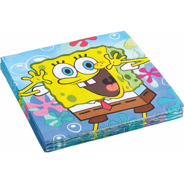 Papírové ubrousky 33x33cm 20ks Sponge Bob