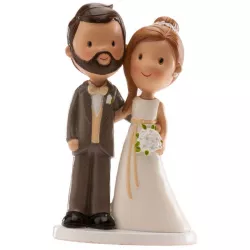 Svatební figurka na dort 14cm novomanželé