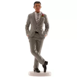 Svatební figurka na dort 16cm samostatný muž
