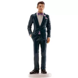 Svatební figurka na dort 16cm samostatný mladík