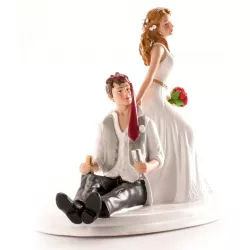 Svatební figurka na dort 14cm opilý ženich