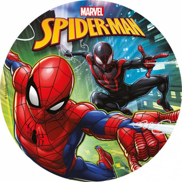 Fondánový jedlý papír na dort Marvel Spiderman 20cm