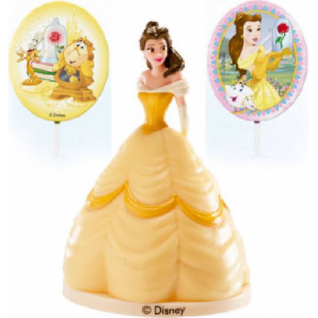 Figurka na dort princezna Bella a ozdoby