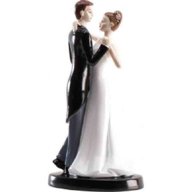 Svatební figurka na dort tanec 16cm