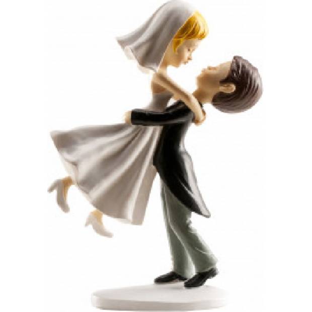 Svatební figurka na dort 16cm nevěsta ve vzduchu