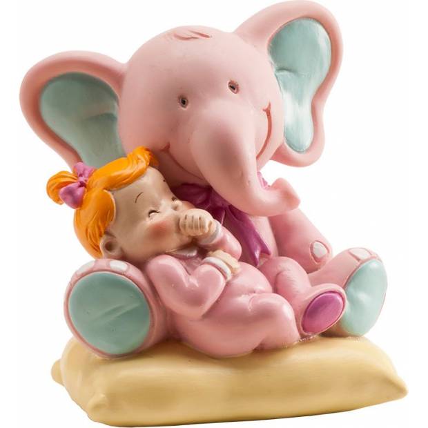 Figurka na dort holčička se slonem