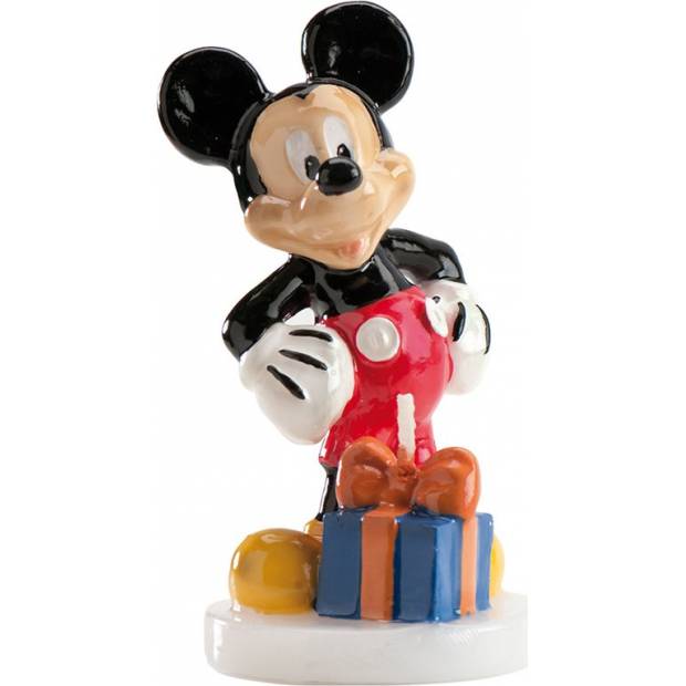 Svíčka - figurka na dort Mickey 8cm s dárkem
