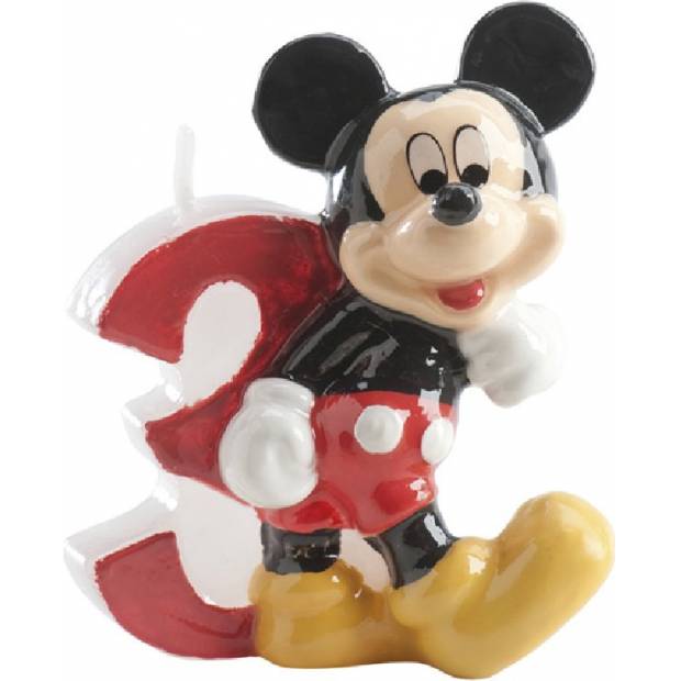 Dortová svíčka Mickey 6,5cm číslo 3