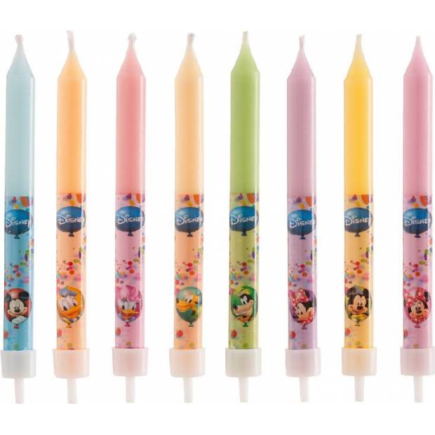 Dortové svíčky barevné Mickey a přátelé 9cm