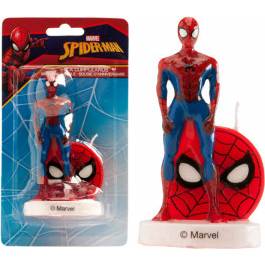 Dortová figurka Spiderman se svíčkou 9cm