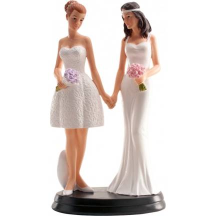 Svatební figurka na dort 20cm ona a ona lesbičky
