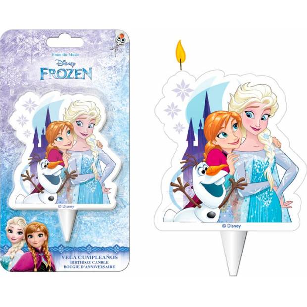 Dortová svíčka ledové království 6,5cm Elsa a Ana