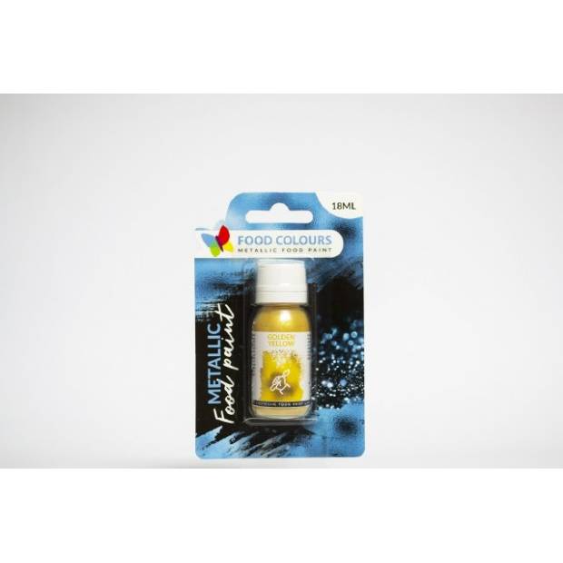 Tekutá metalická barva Golden Yellow (18 ml)