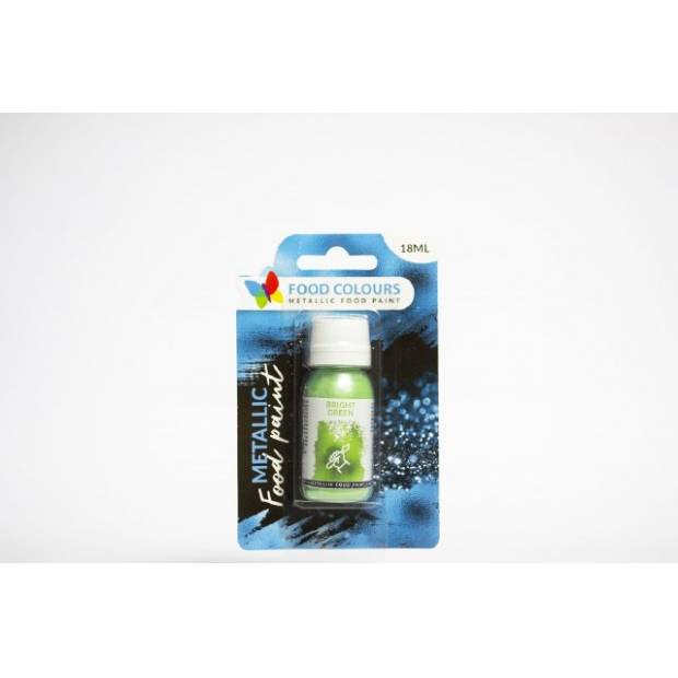 Tekutá metalická barva Bright Green (18 ml)