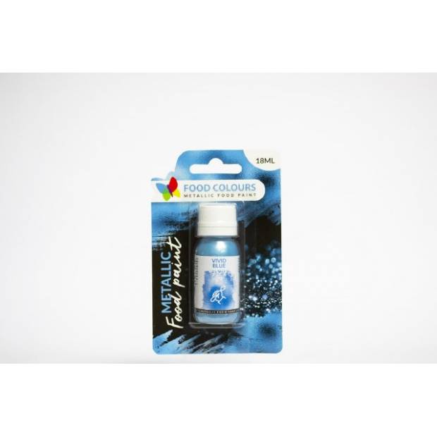 Tekutá metalická barva  Vivid Blue (18 ml) modrá
