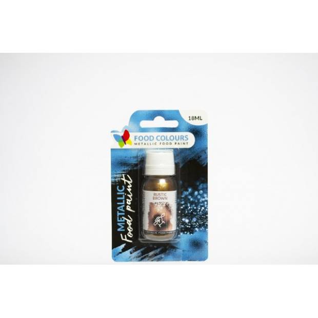 Tekutá metalická barva Rustic Brown (18 ml)