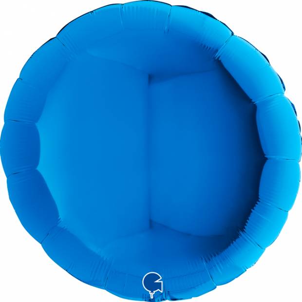 Nafukovací balónek kulatý 91cm modrý