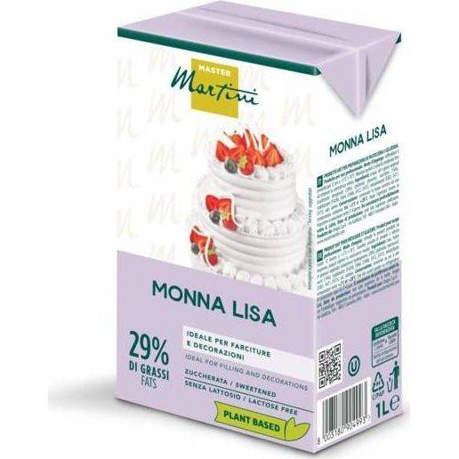 Rostlinná šlehačka bezlaktózová Monna Lisa (1 l) 5509 dortis