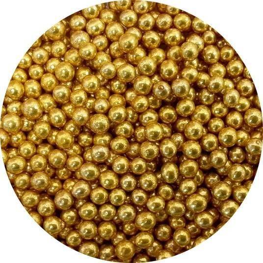 Cukrové perly zlaté malé (80 g)