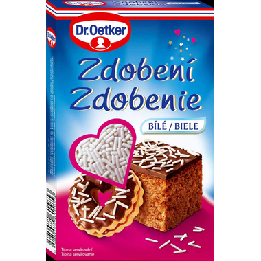 Dr. Oetker Zdobení bílé (80 g) DO0032 dortis