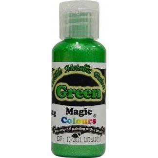 Tekutá metalická barva Magic Colours (32 g) Green EPGRN dortis