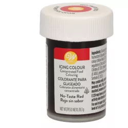 Gelová barva tmavě červená bez příchutě 28g