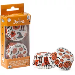 Košíček na muffiny Halloween dýně a netopýři 36ks 5x3cm