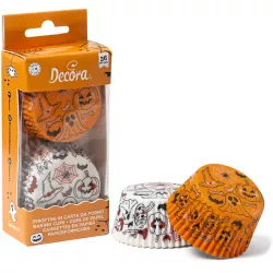 Košíček na muffiny Halloween dýně a duchové 36ks 5x3cm