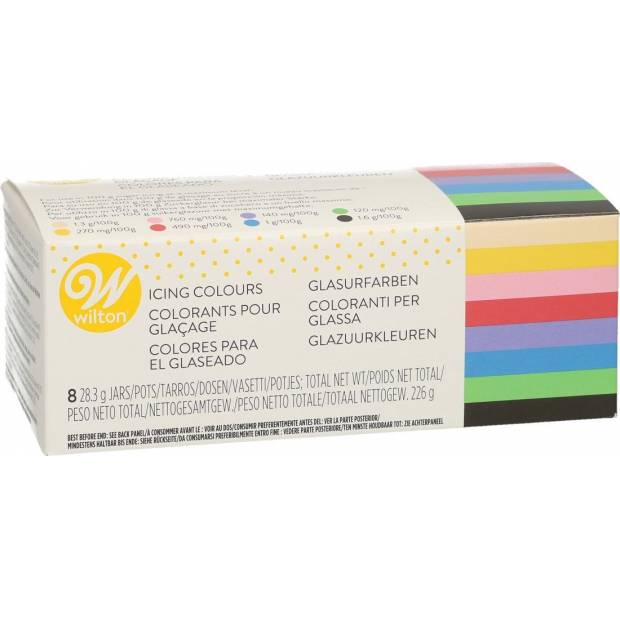 Sada gelových barev Icing Color Kit 8ks
